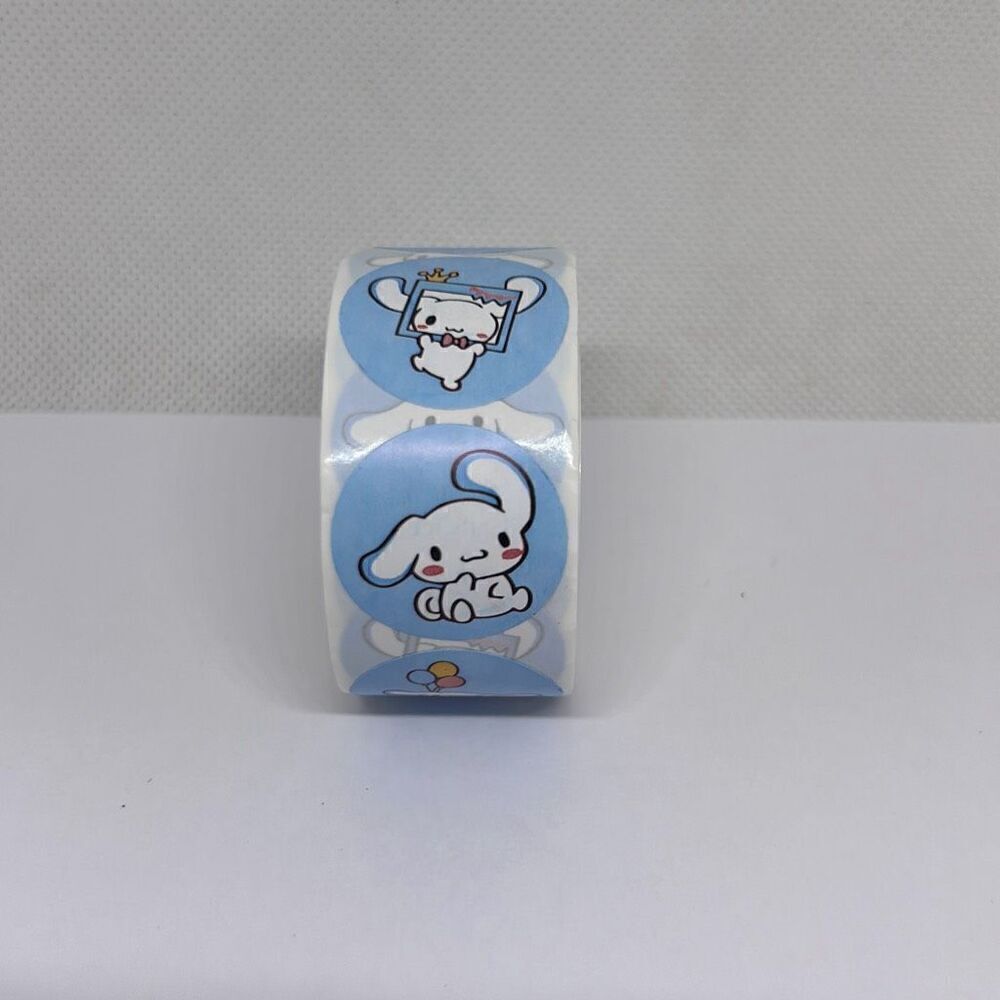 500 Pieces/roll 1inch Cinnamoroll Label Stickers Hello Kitty